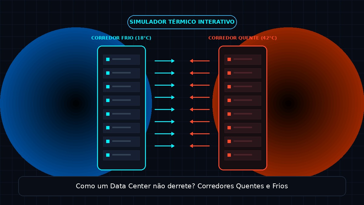 Como um Data Center não derrete? Corredores quentes e frios